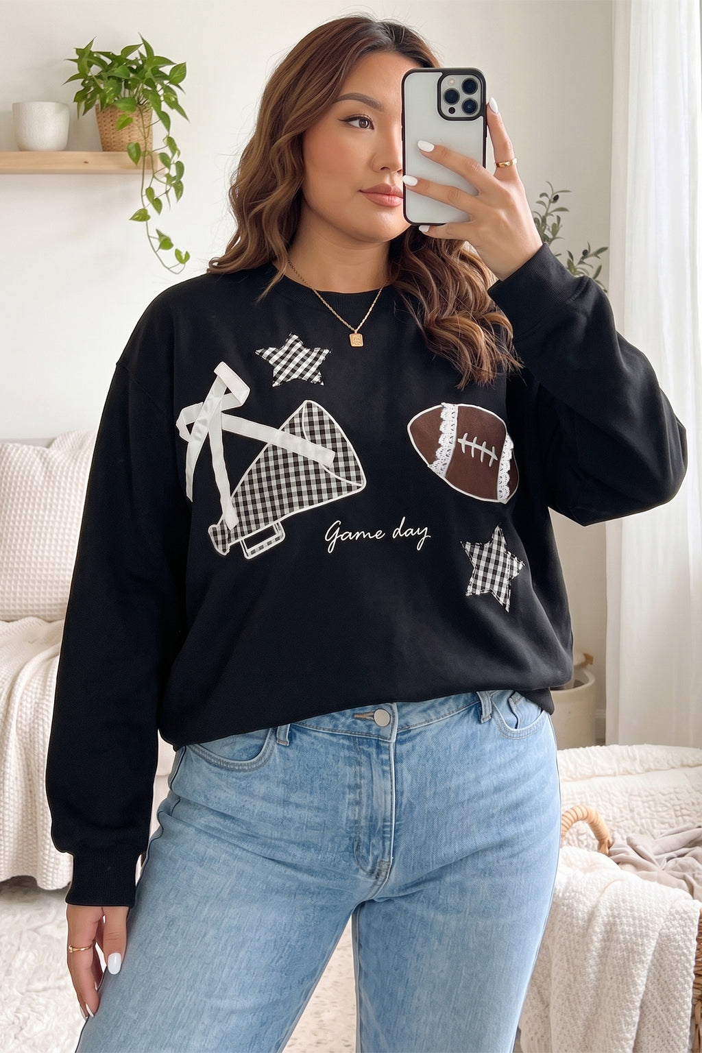 Game Day Plus Size Sweatshirt (2 Colors Available)