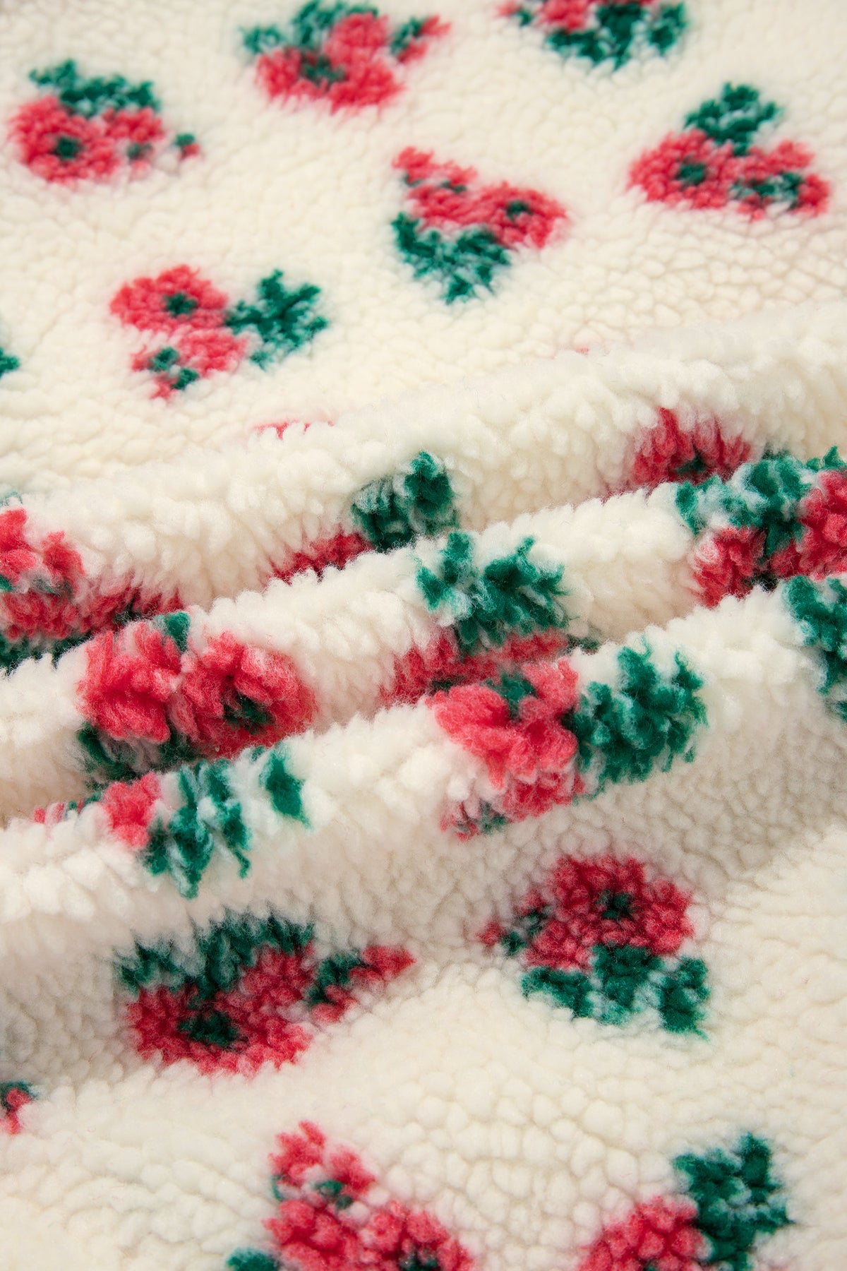 Floral Fleece Pullover