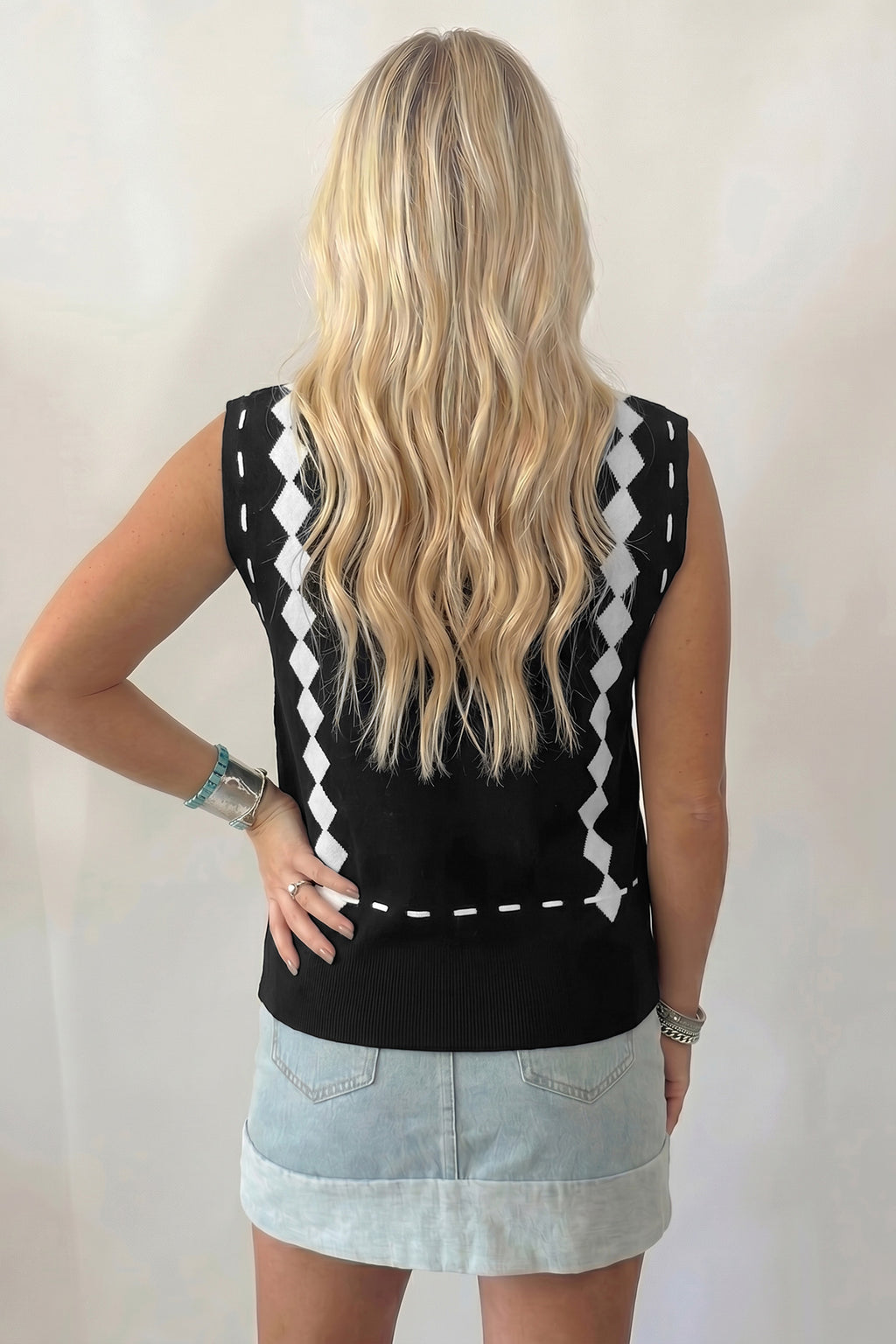 Western Horse Sweater Vest