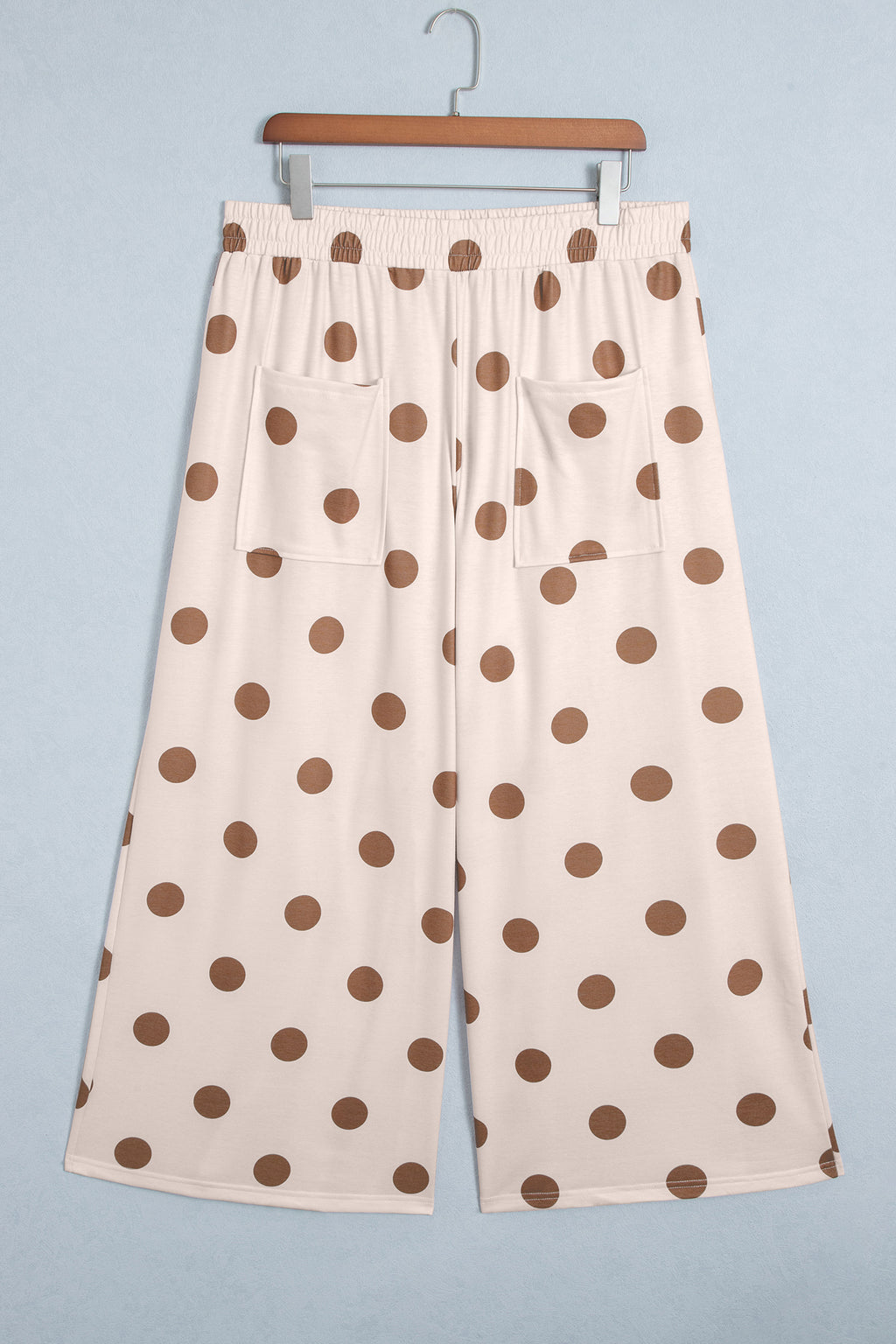 Polka Dot Wide Leg Plus Size Pants (3 Colors Available)